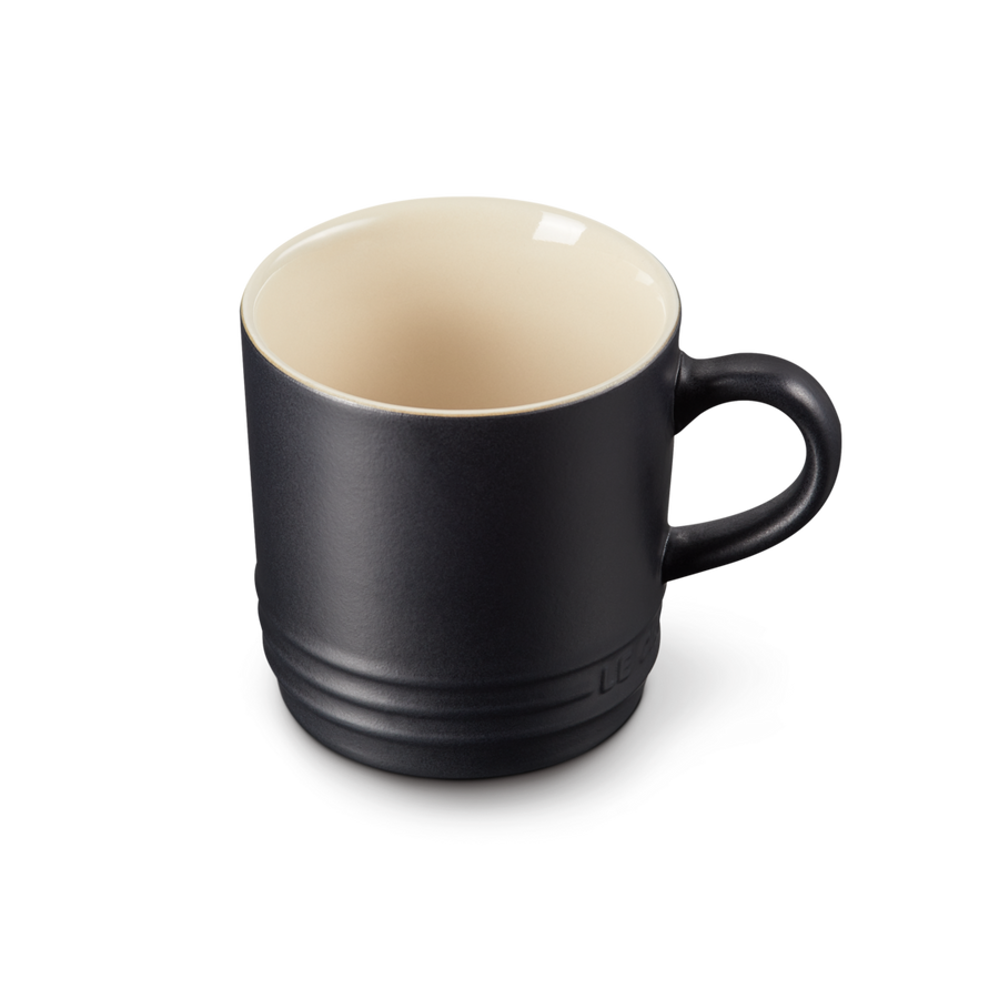 Le Creuset Stoneware Cappuccino Mug 200ml Satin Black