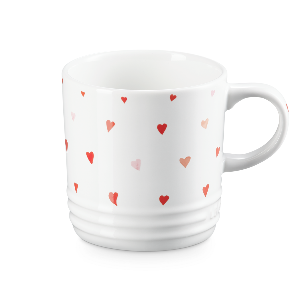 Le Creuset Stoneware Mug 350ml Heart Decal