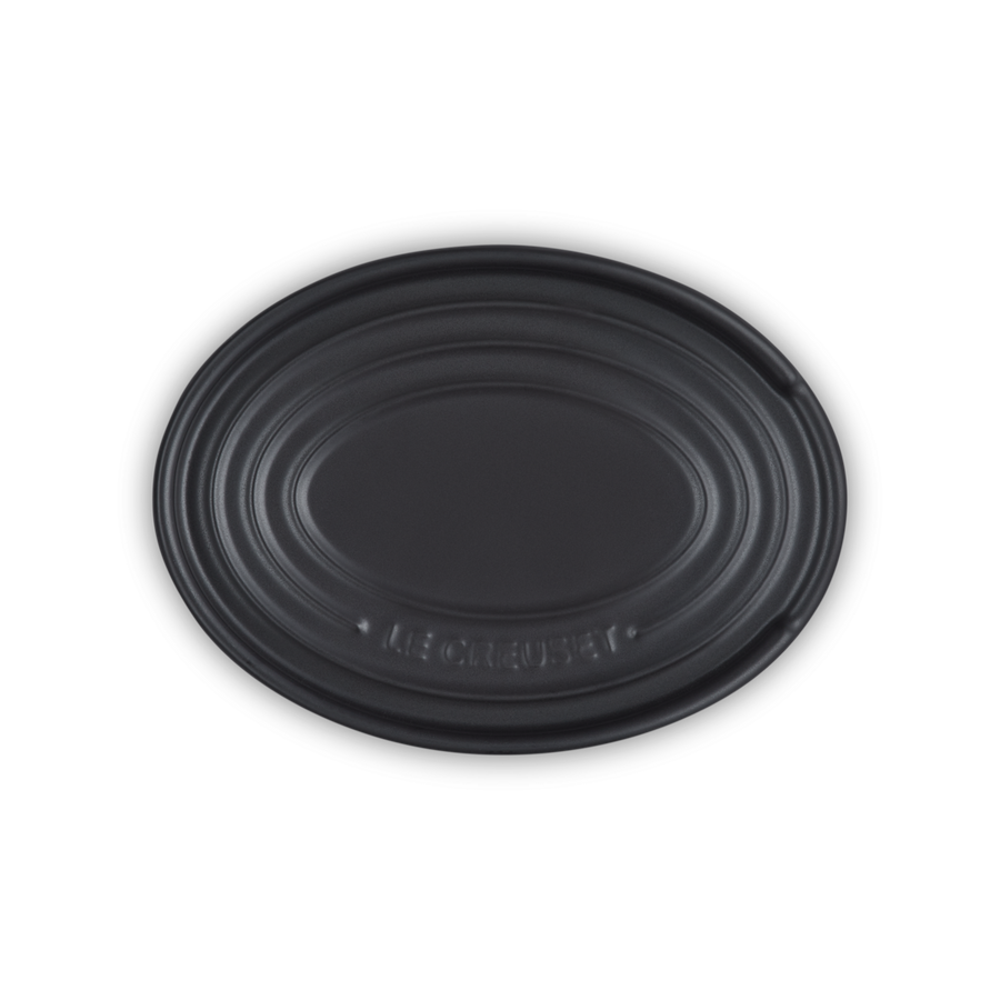 Le Creuset Stoneware Oval Spoon Rest Satin Black