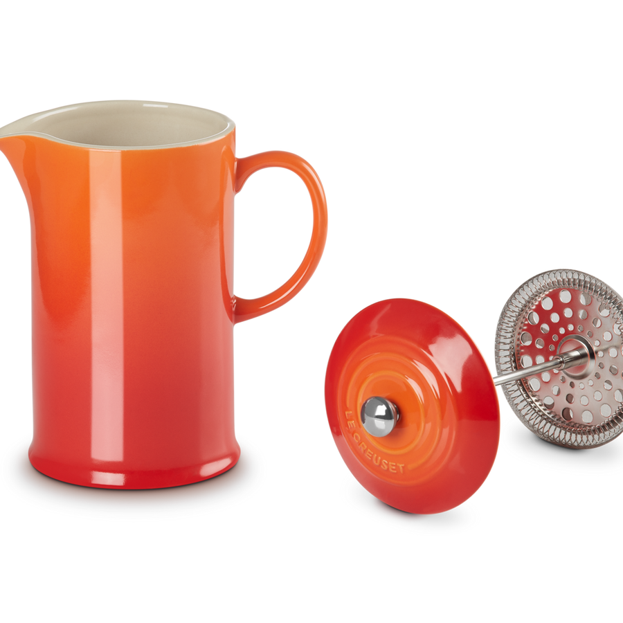 Le Creuset Stoneware Cafetiere with Metal Press 1L Volcanic