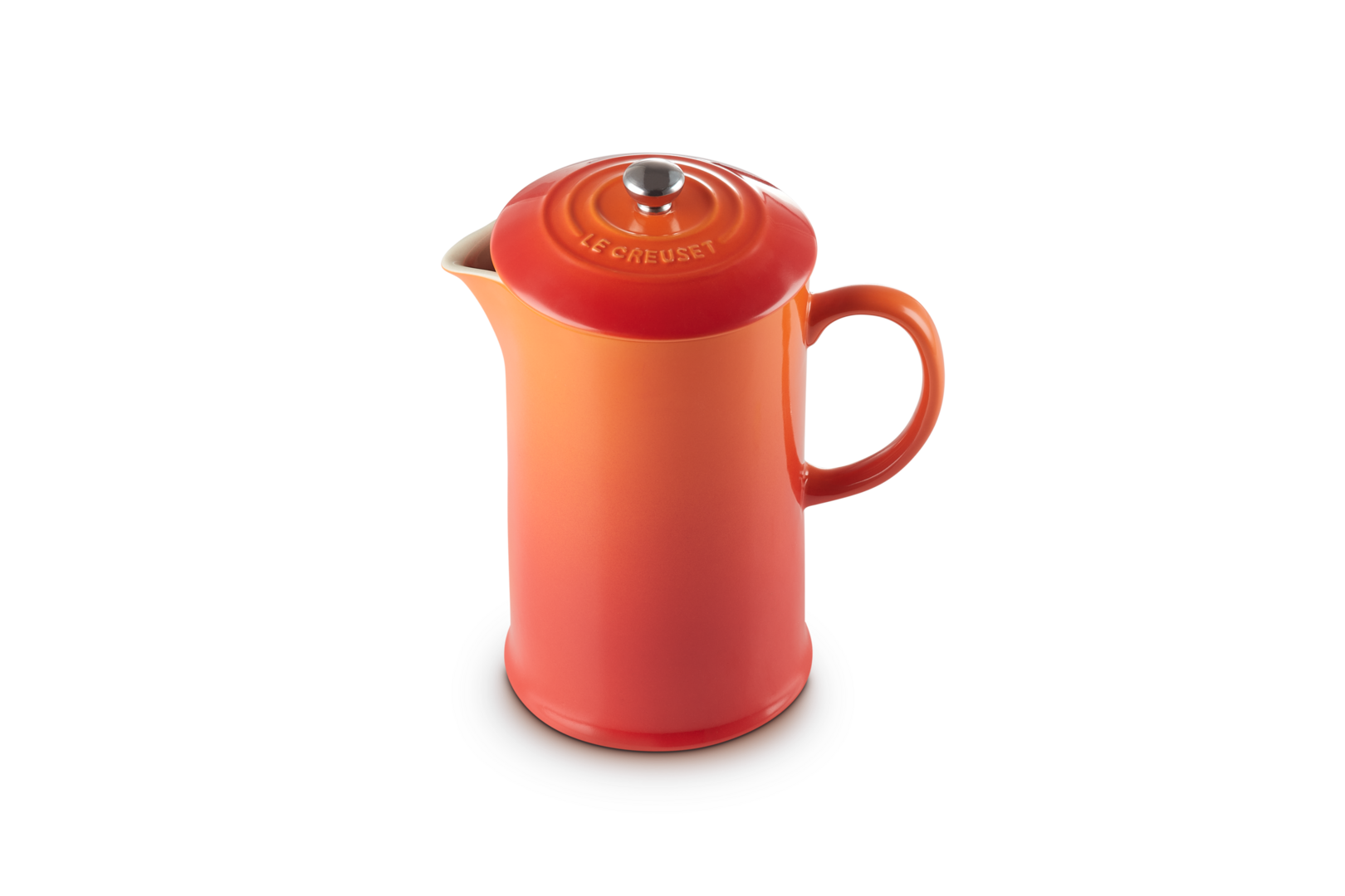 Le Creuset Stoneware Cafetiere with Metal Press 1L Volcanic