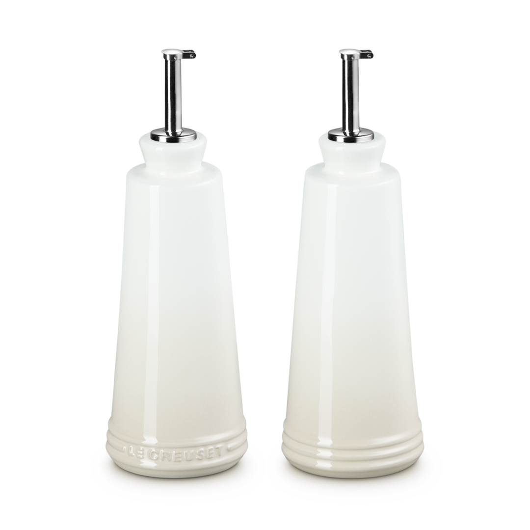 Le Creuset Stoneware Oil & Vinegar Set 330ml Meringue