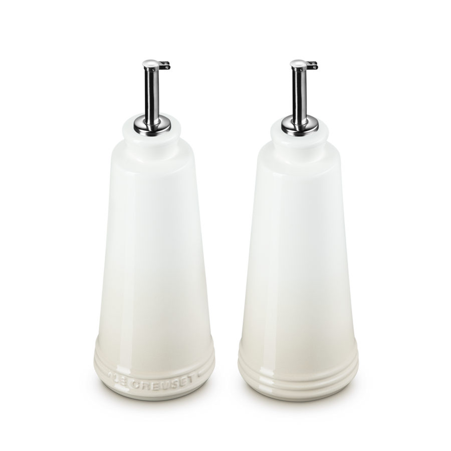 Le Creuset Stoneware Oil & Vinegar Set 330ml Meringue