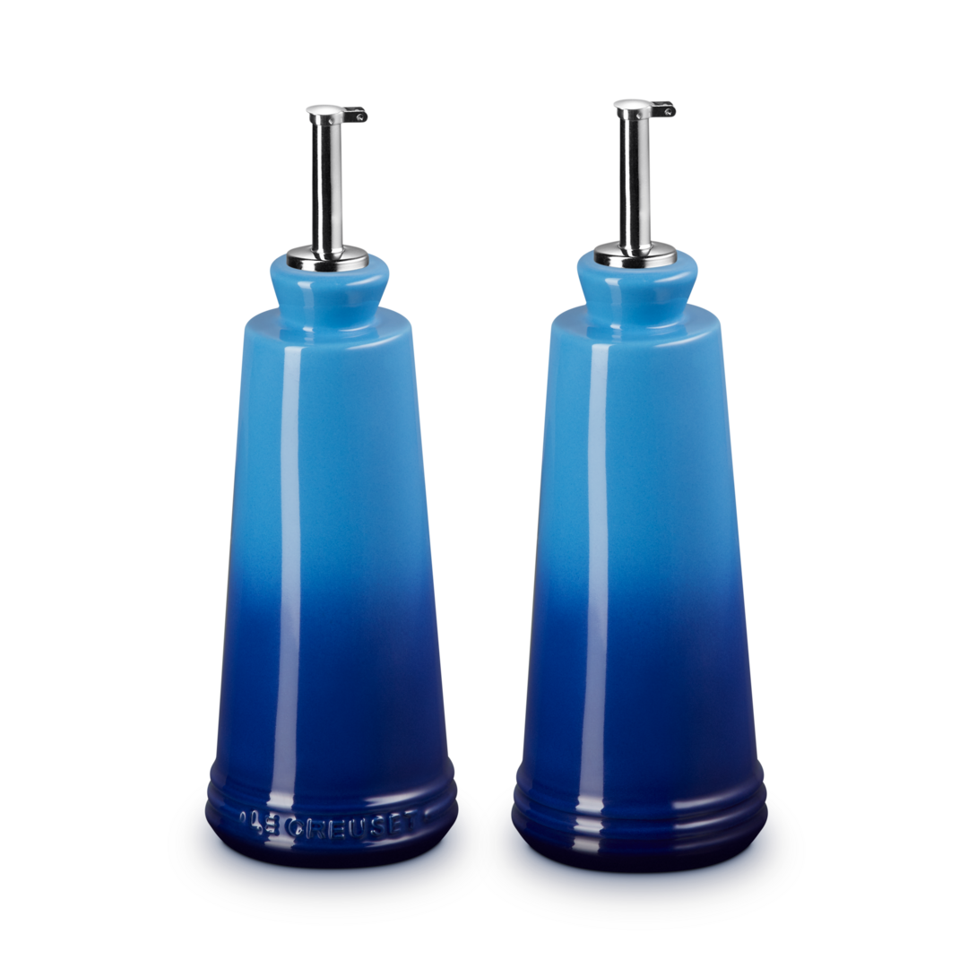 Le Creuset Stoneware Oil & Vinegar Set 330ml Azure