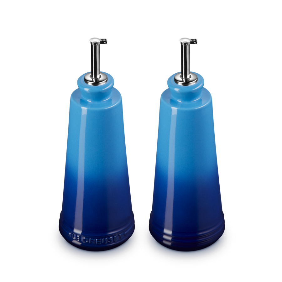 Le Creuset Stoneware Oil & Vinegar Set 330ml Azure