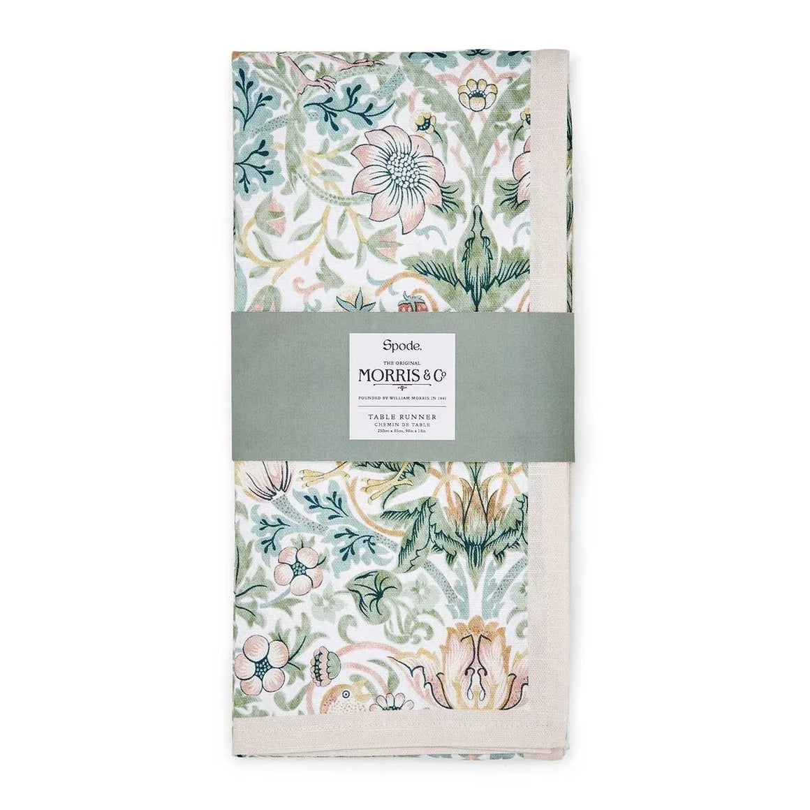 Spode, William Morris & Co Table Runner - Strawberry Thief