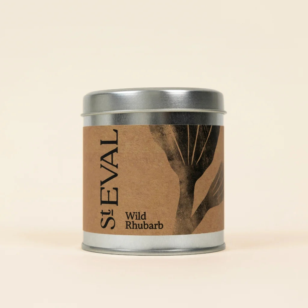 St. Eval Wild Rhubarb Tin Candle