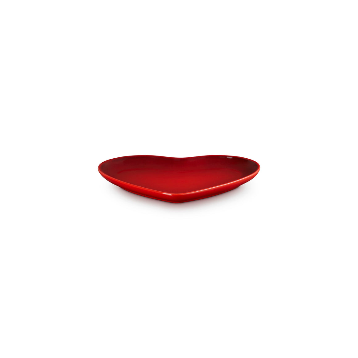 Le Creuset Stoneware Heart Plate 23cm Cerise