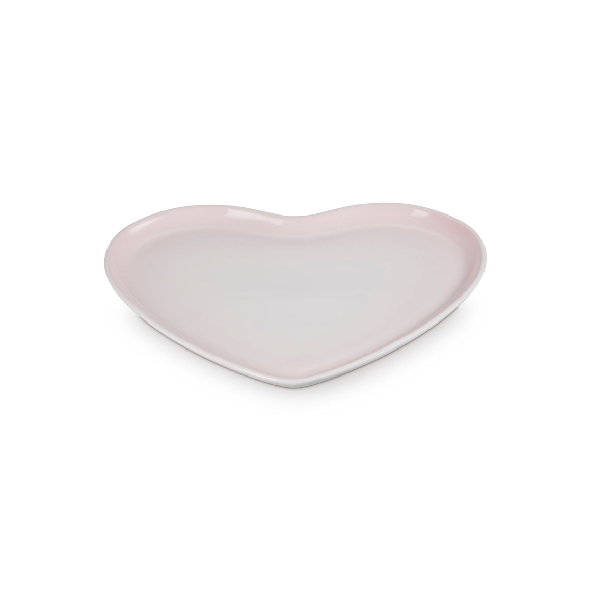 Le Creuset Stoneware Heart Serving Platter 32cm Shell Pink