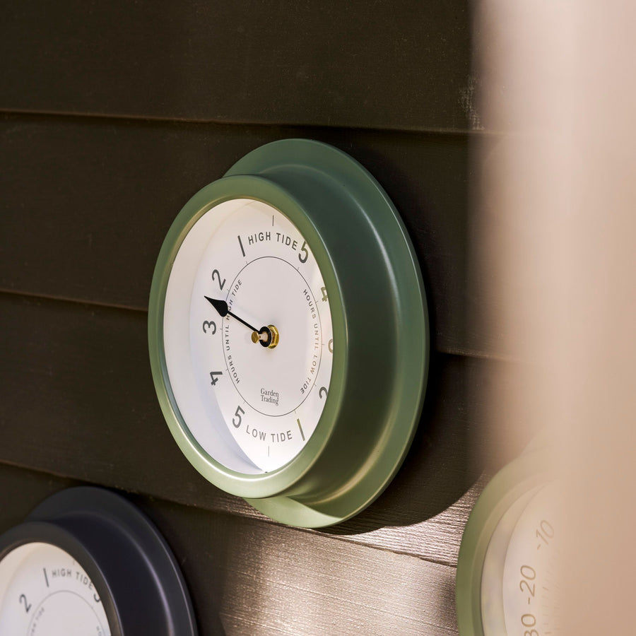 Garden Trading Narberth Thistle green Tide Clock