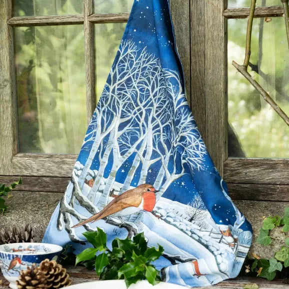 Emma Bridgewater Midnight Robin Tea Towel