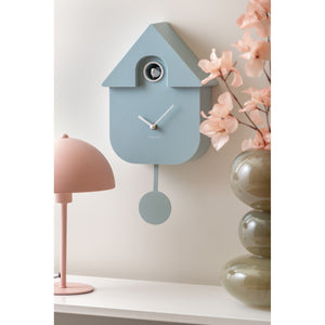 Karlsson Modern Cuckoo Soft Blue Wall Clock