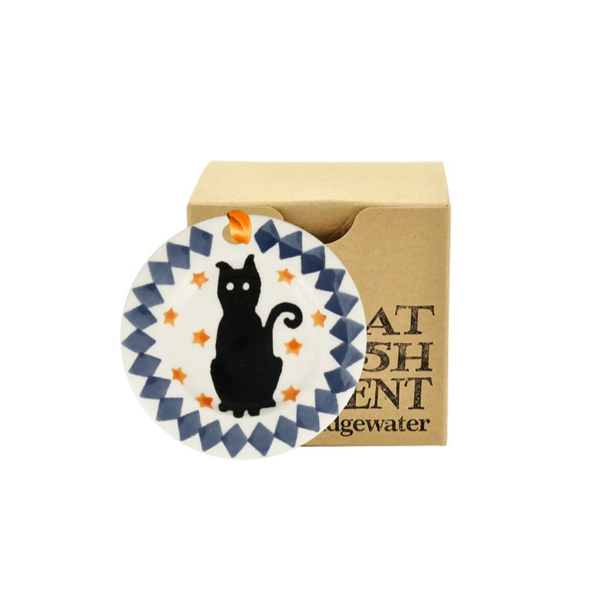 Emma Bridgewater Black Cats Tiny Plate Decoration Boxed