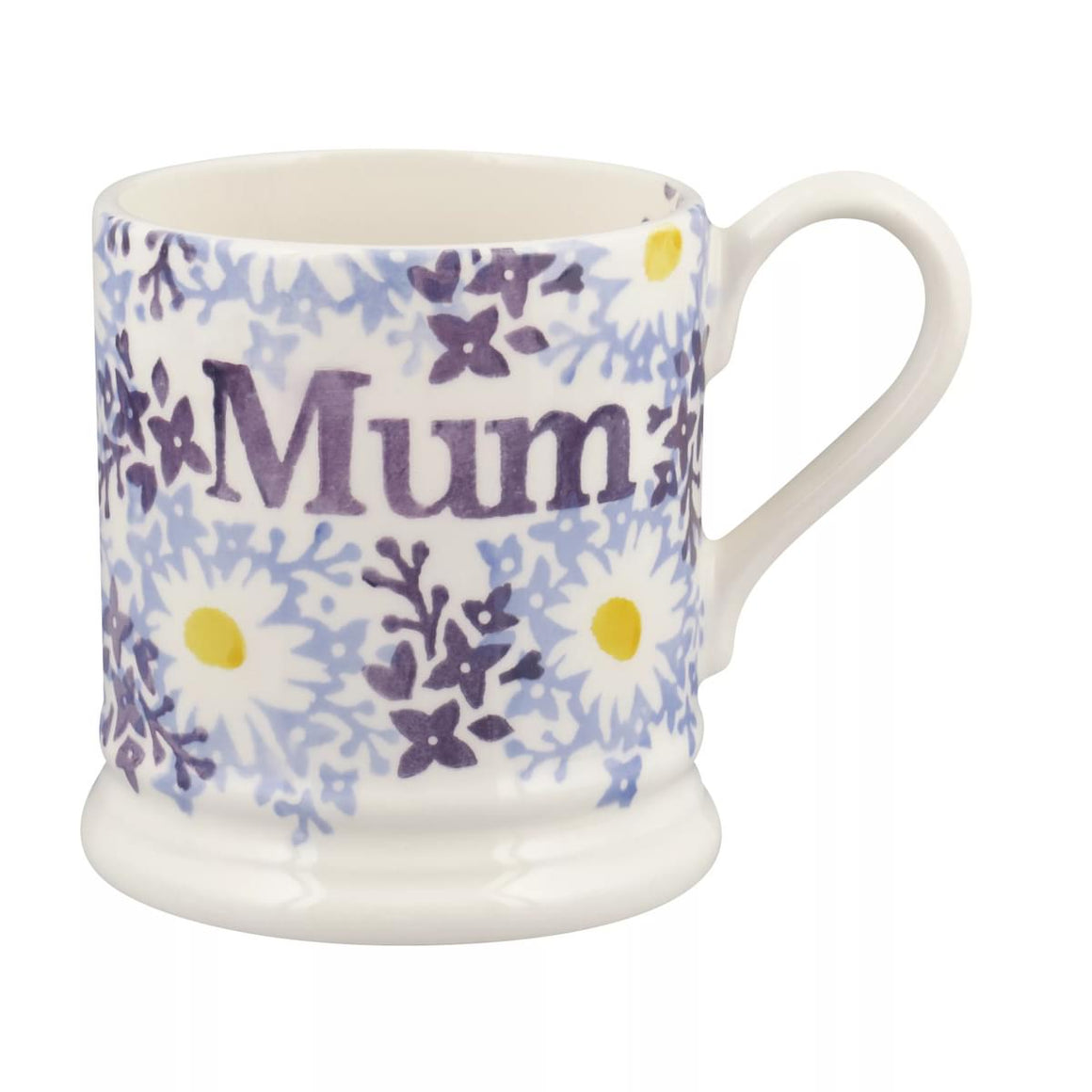 Emma Bridgewater Blue Daisy Fields Mum Half Pint Mug