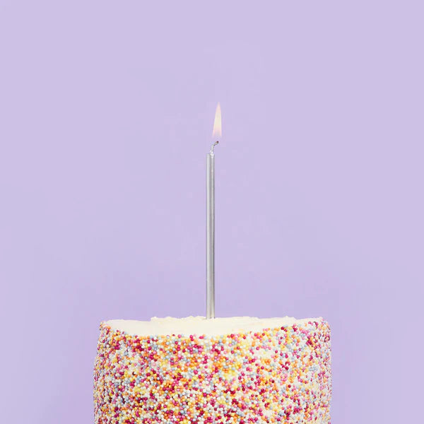 Hootyballoo Silver Skinny Candles