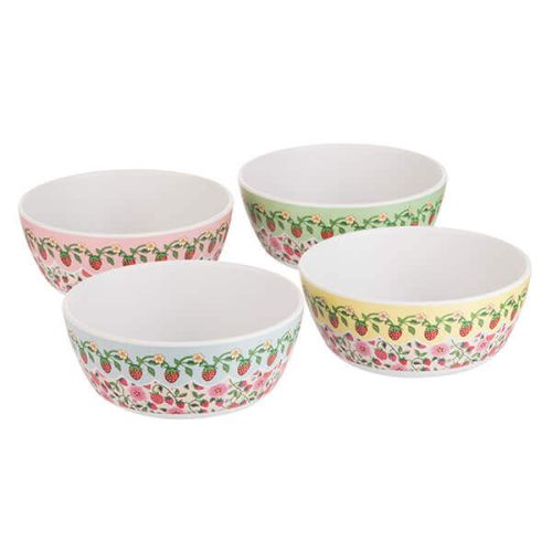 Cath Kidston Melamine Strawberry Cereal Bowls