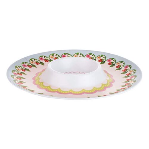 Cath Kidston Melamine Strawberry Chip & Dip Plate