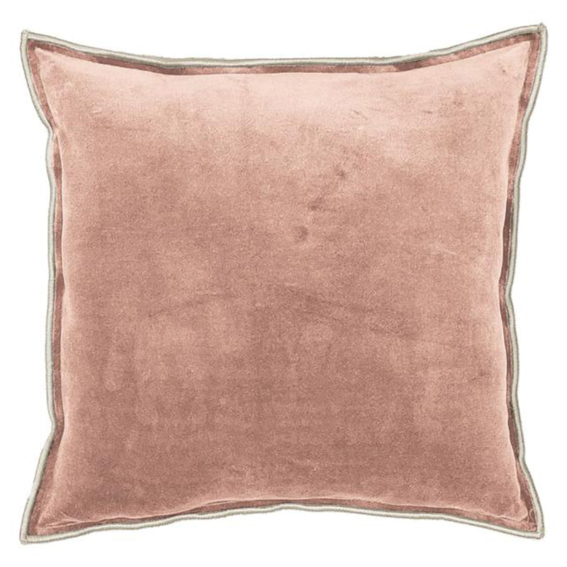 Aquarelle Eclipse Coral Velvet Cushion