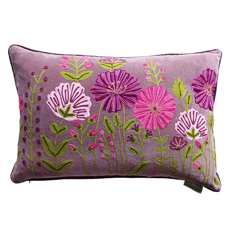 Aquarelle Ensley Velvet Heather Cushion