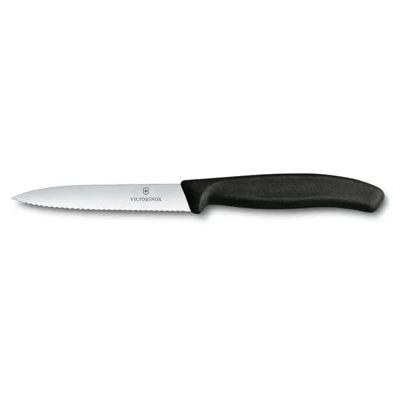Victorinox 10cm Poined Serrated Paring Knife