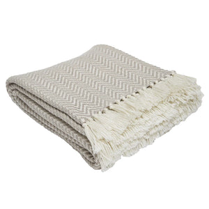Weaver Green Chinchilla Herringbone Blanket