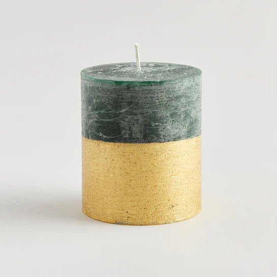 St. Eval Half Dipped Winter Thyme Pillar Candle