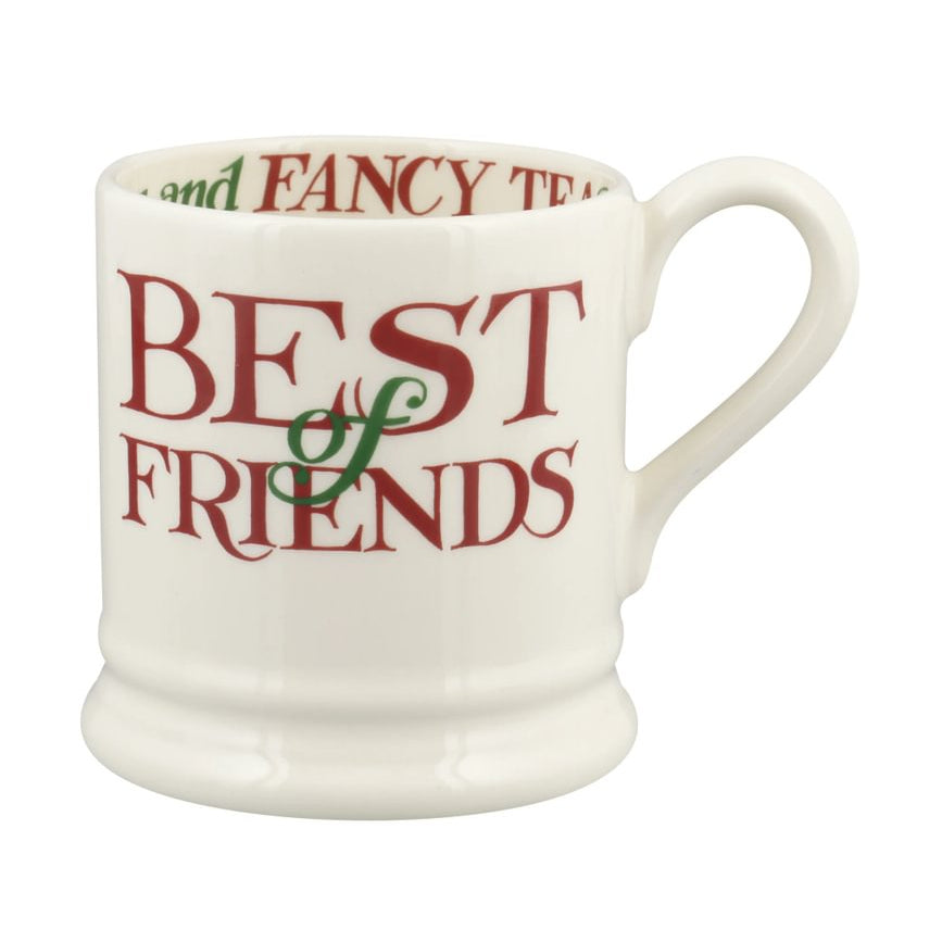 Emma Bridgewater Christmas Toast Best Of Friends Half Pint Mug