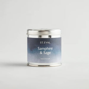 St Eval Samphire & Sage Tin Candle