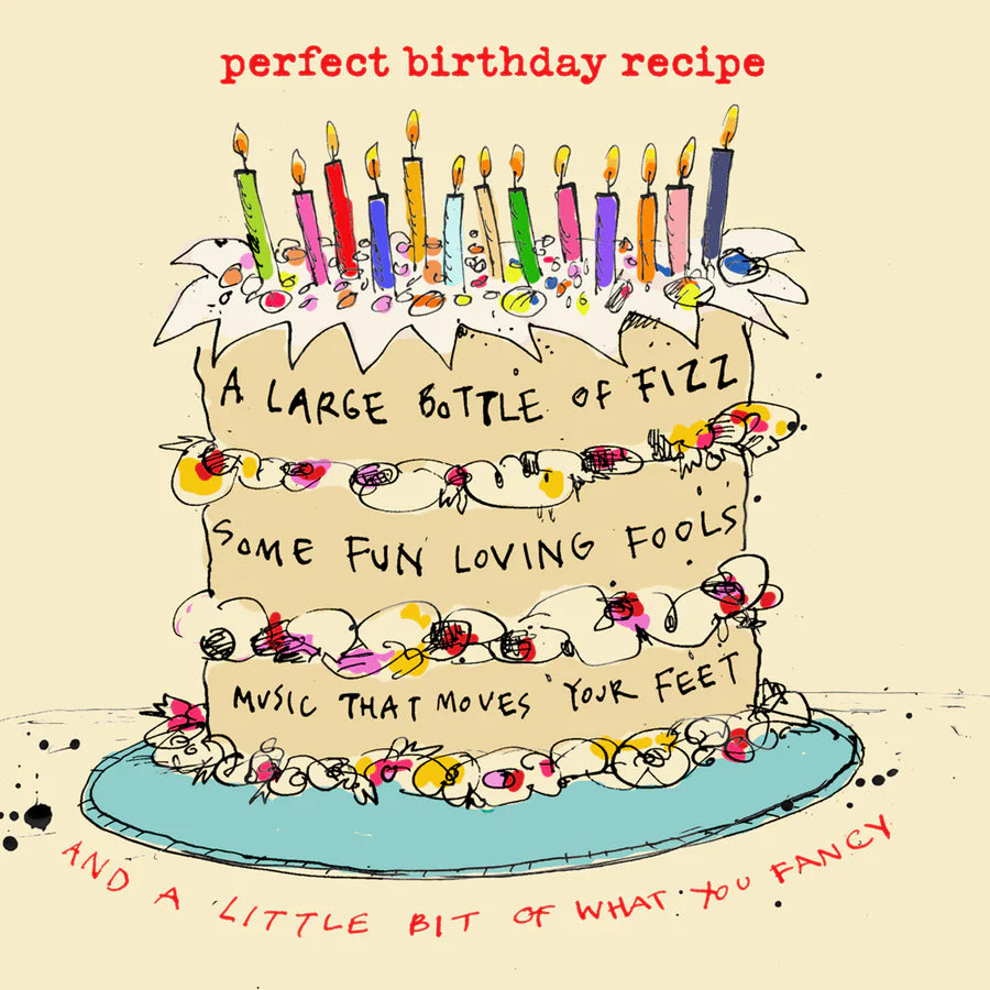 Poet & Painter Recipe Birthday Card