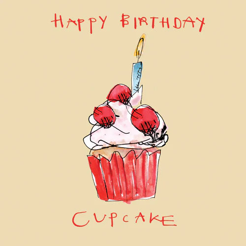 Poet & Painter Cupcake Card