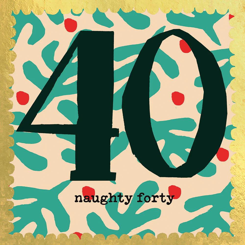 Poet & Painter Naughty 40 Card