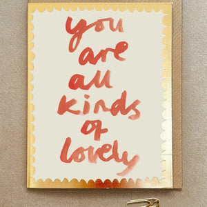 Poet & Painter All Kinds Of Lovely Card