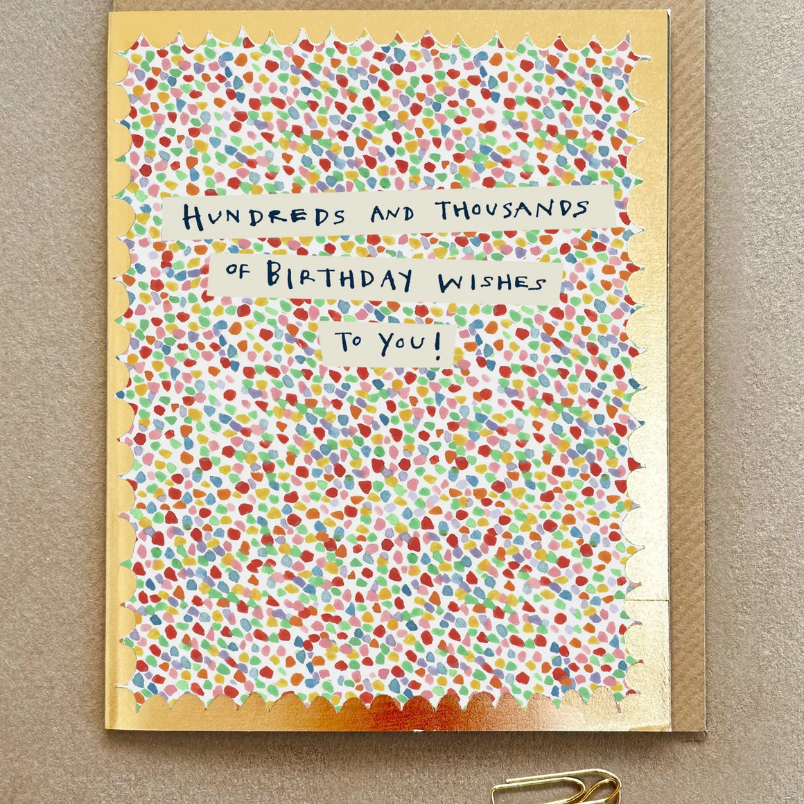 Poet & Painter Hundreds & Thousands Card