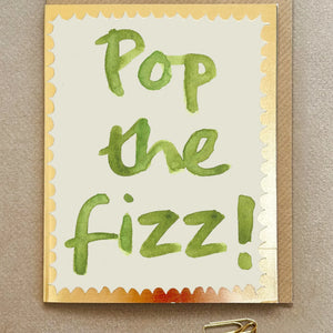 Poet & Painter Pop The Fizz Card