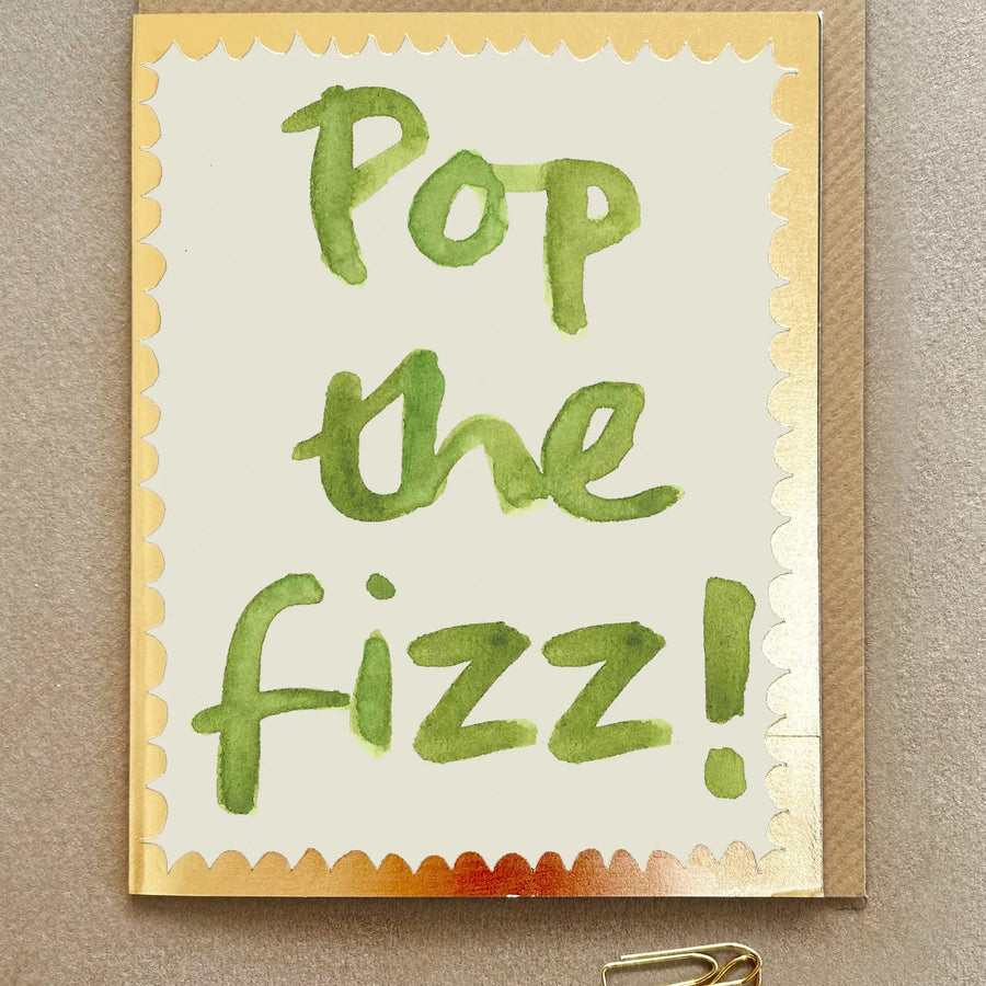 Poet & Painter Pop The Fizz Card