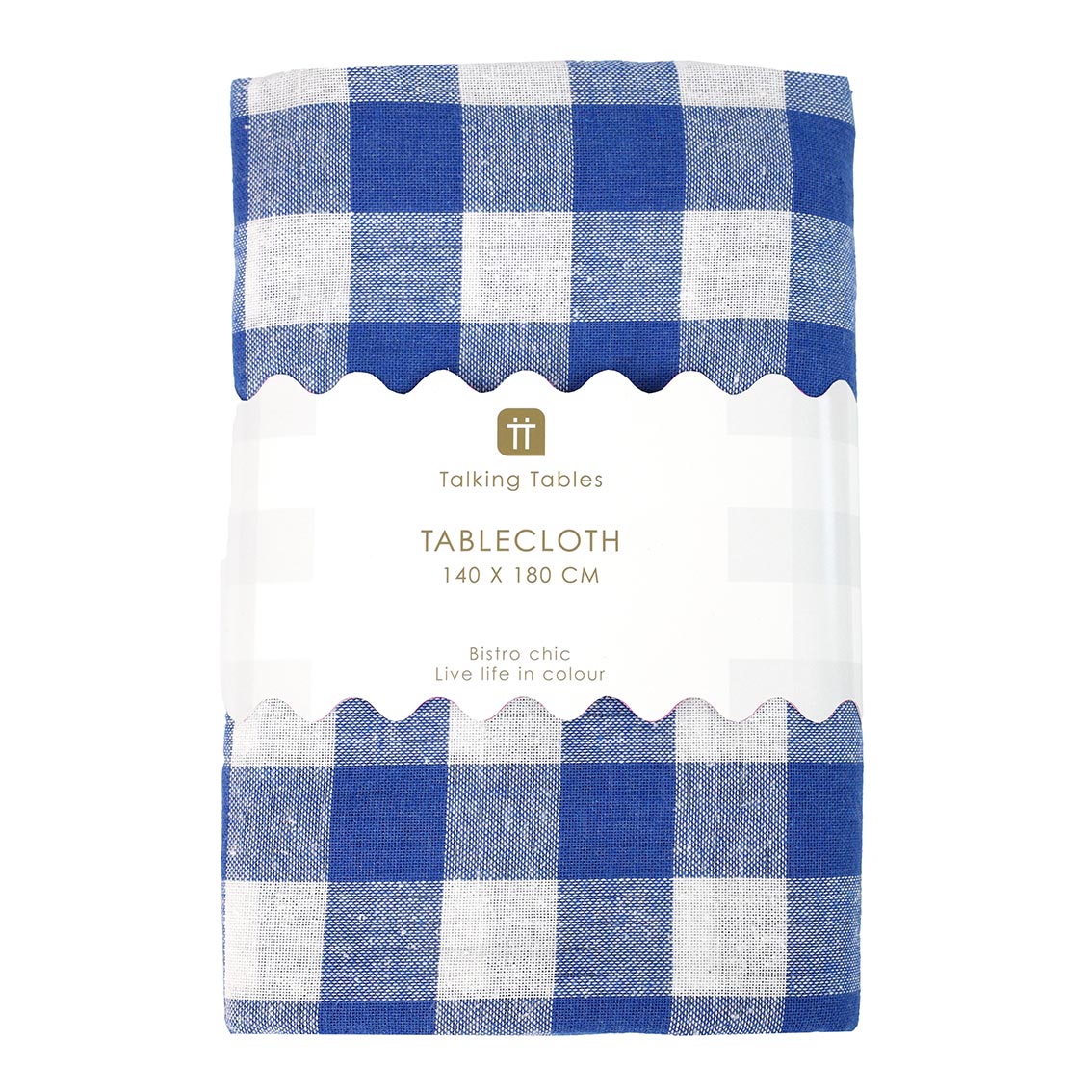 Talking Tables Blue Gingham Table Cloth