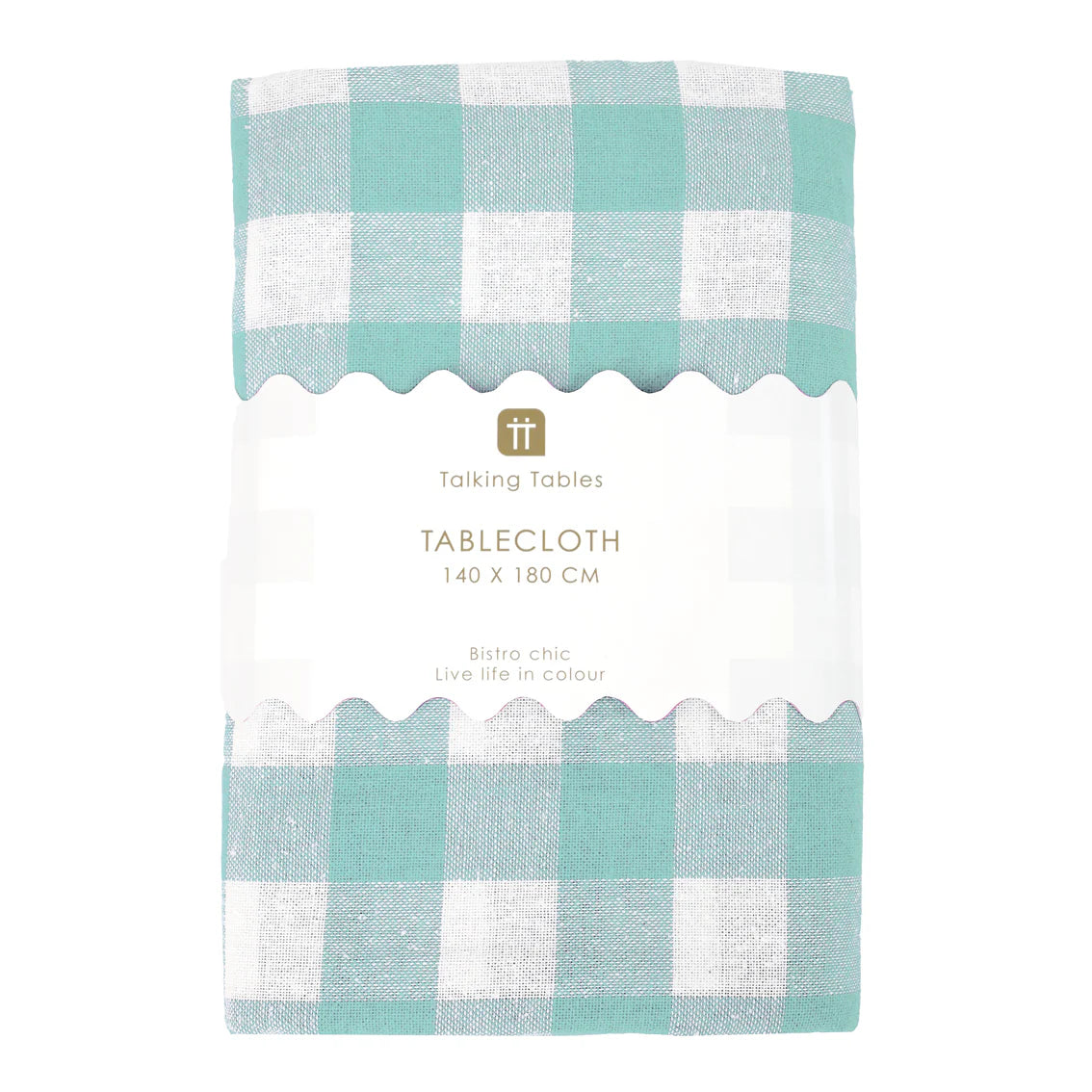 Talking Tables Mint Gingham Table Cloth
