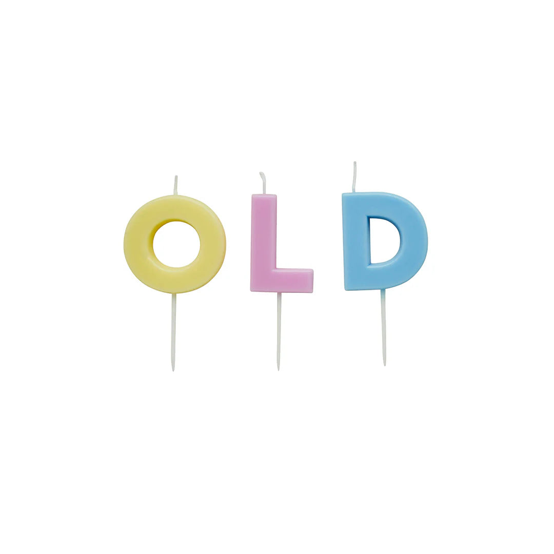 Hootyballoo 'Old' Cake Candles