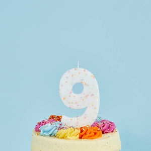 Hootyballoo Giant Pastel Sprinkle Number Candle - All
