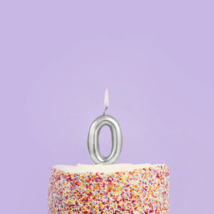 Hootyballoo Silver Number Candle - All
