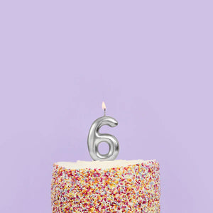 Hootyballoo Silver Number Candle - All