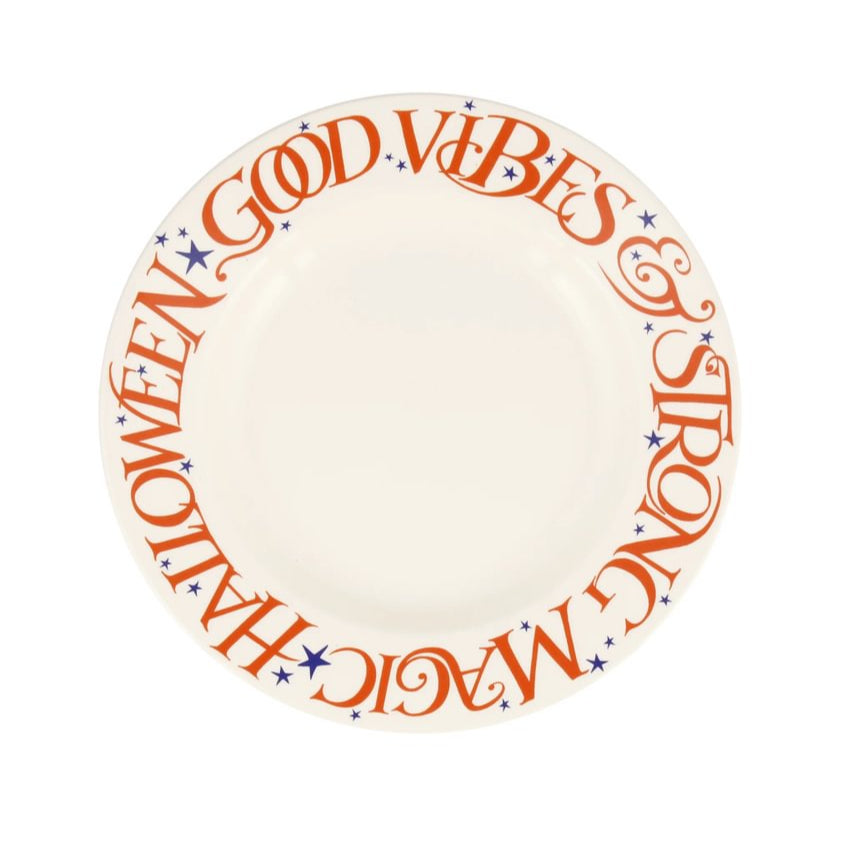 Emma Bridgewater Halloween Toast Good Vibes 8.5" Side Plate
