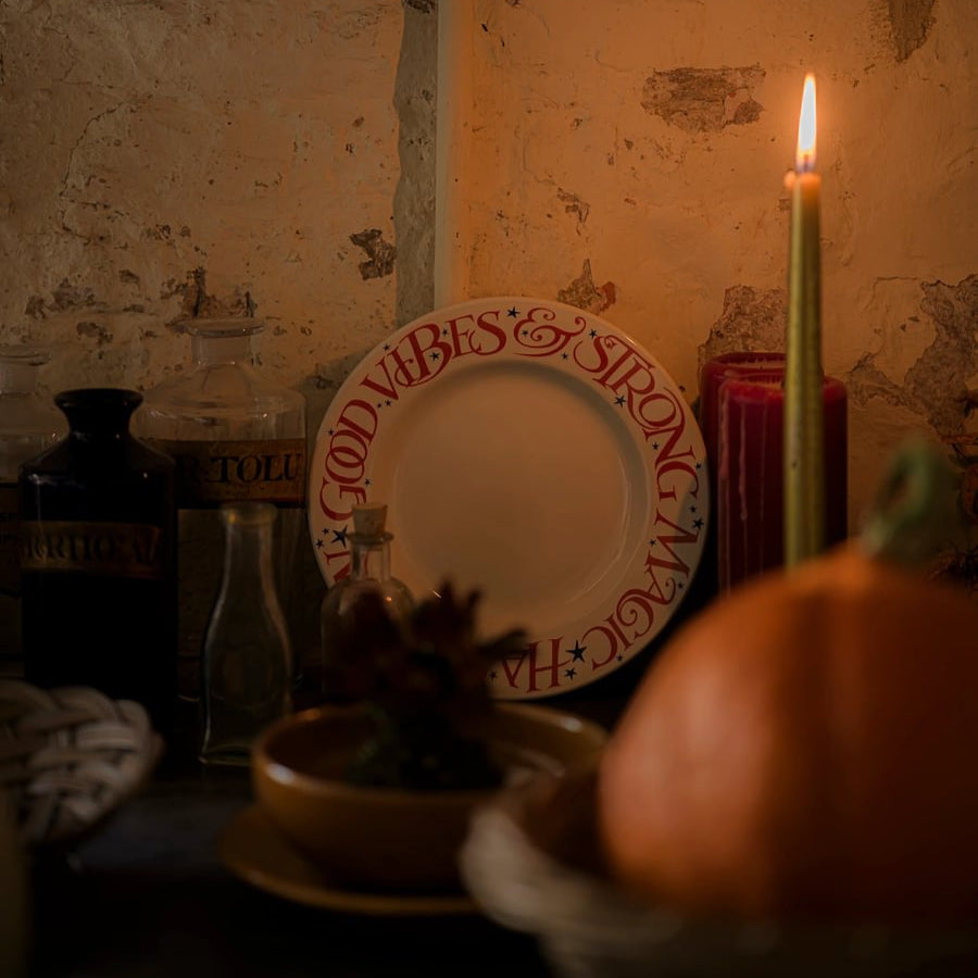 Emma Bridgewater Halloween Toast Good Vibes 8.5" Side Plate