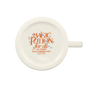 White mug with 'Magic Potion for all 40 Years!' text on a white background