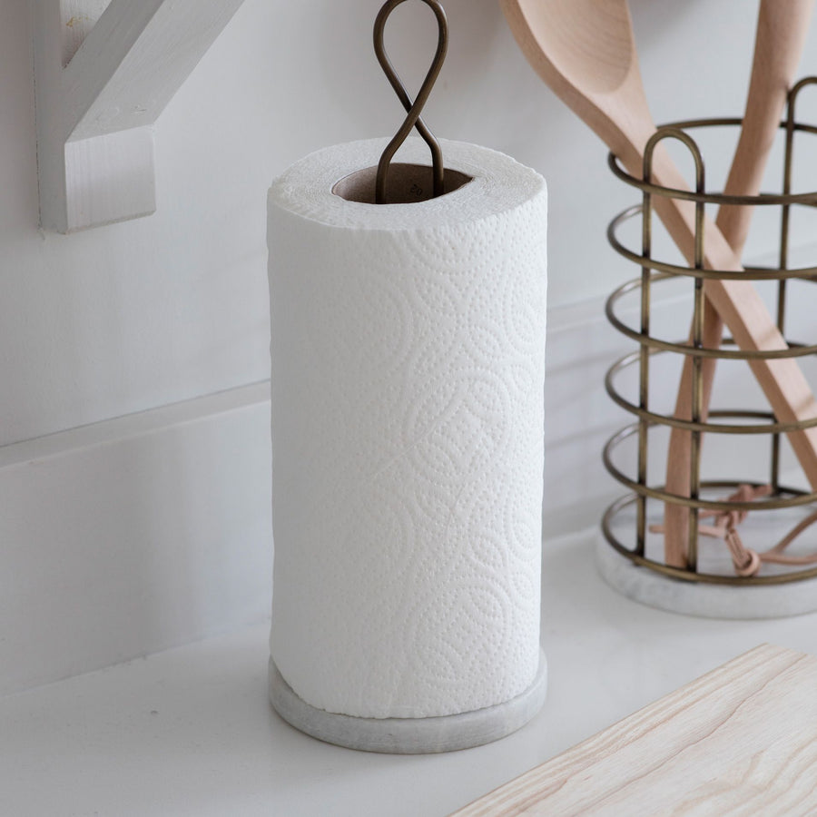 Garden Trading Brompton Antique Brass Kitchen Roll Holder