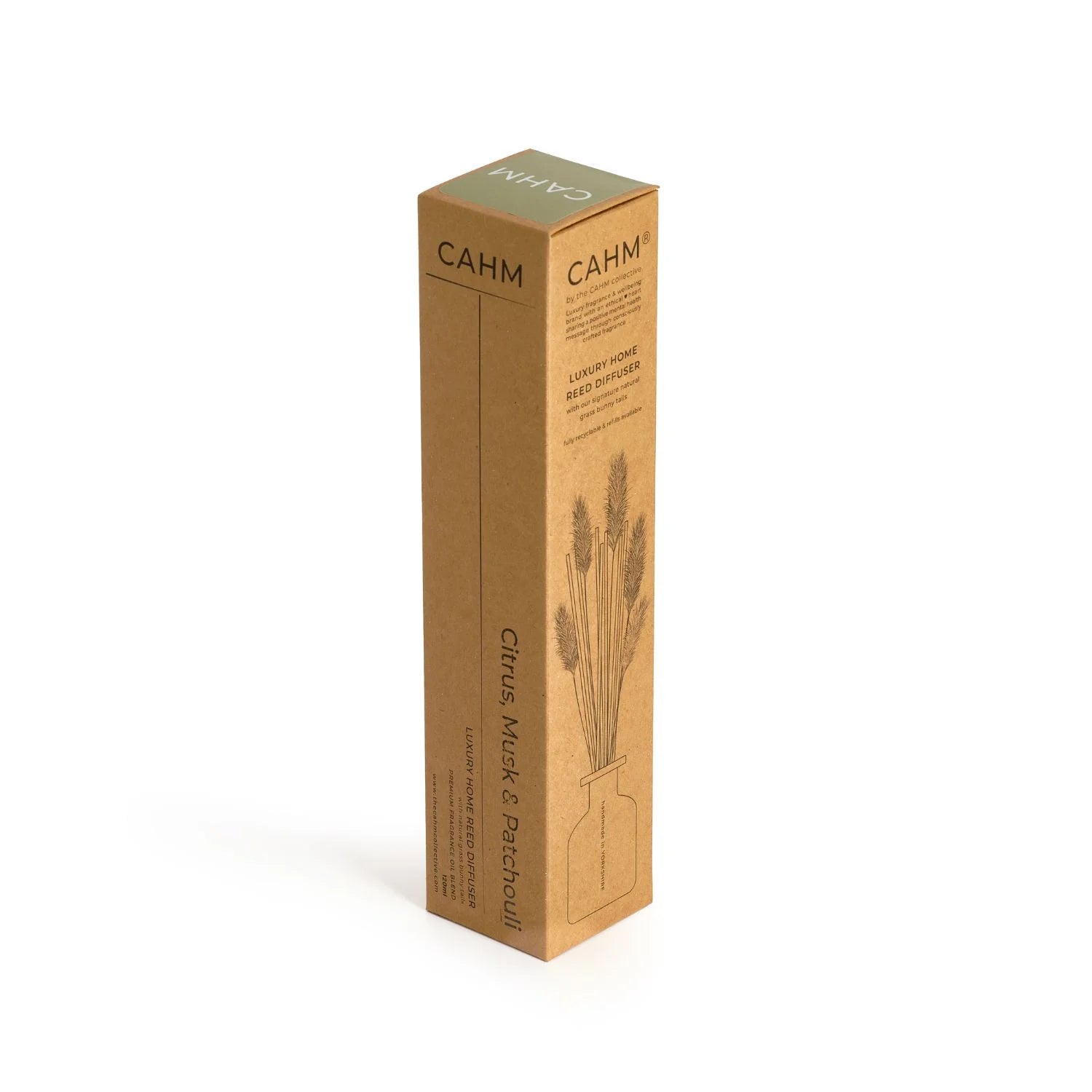 CAHM Citrus, Musk & Patchouli Reed Diffuser