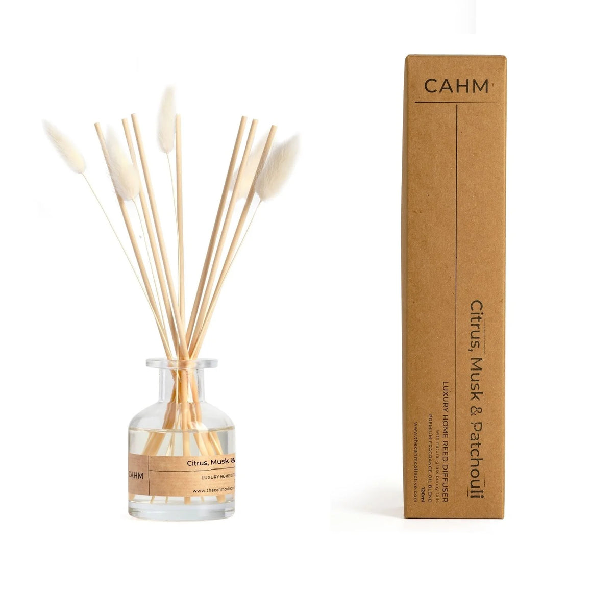 CAHM Citrus, Musk & Patchouli Reed Diffuser