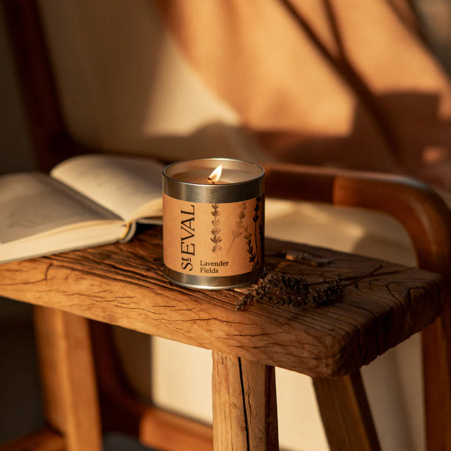 St. Eval Lavender Fields Tin Candle