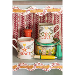 Emma Bridgewater Loverbirds Coral Set of 2 Half Pint Mugs