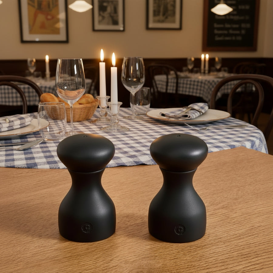 CrushGrind® Lyon Black 10cm Mill Set